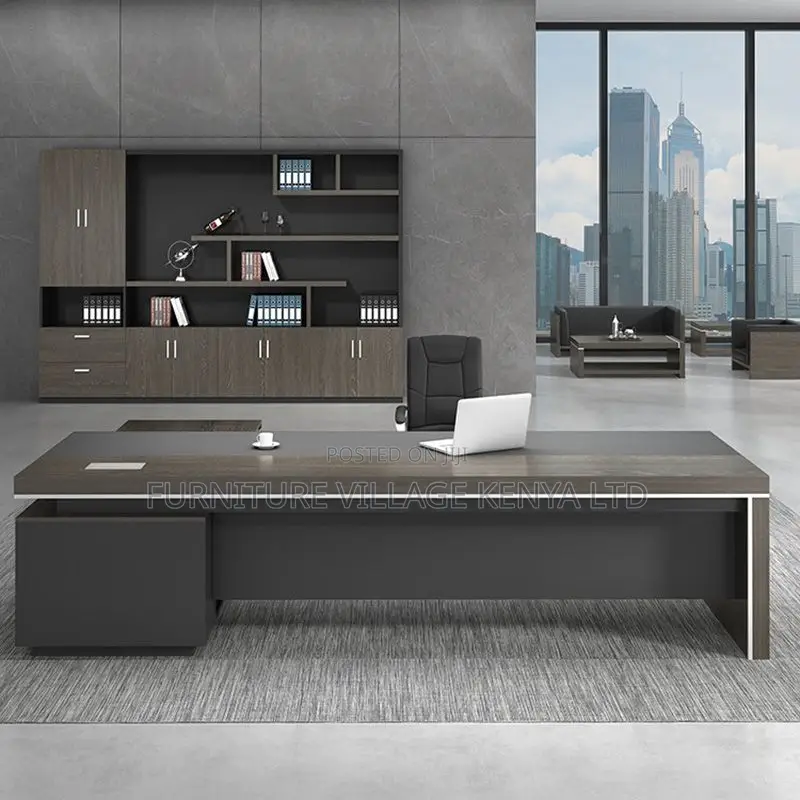 Office Desk:1800mm Modern Office Desk With L-Corner Design
