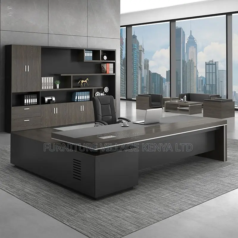 Office Desk:1800mm Modern Office Desk With L-Corner Design