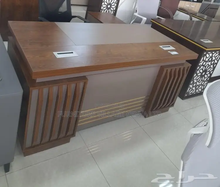 Office Tables:Office 1.4meter Golden Oak Executive Work Desk