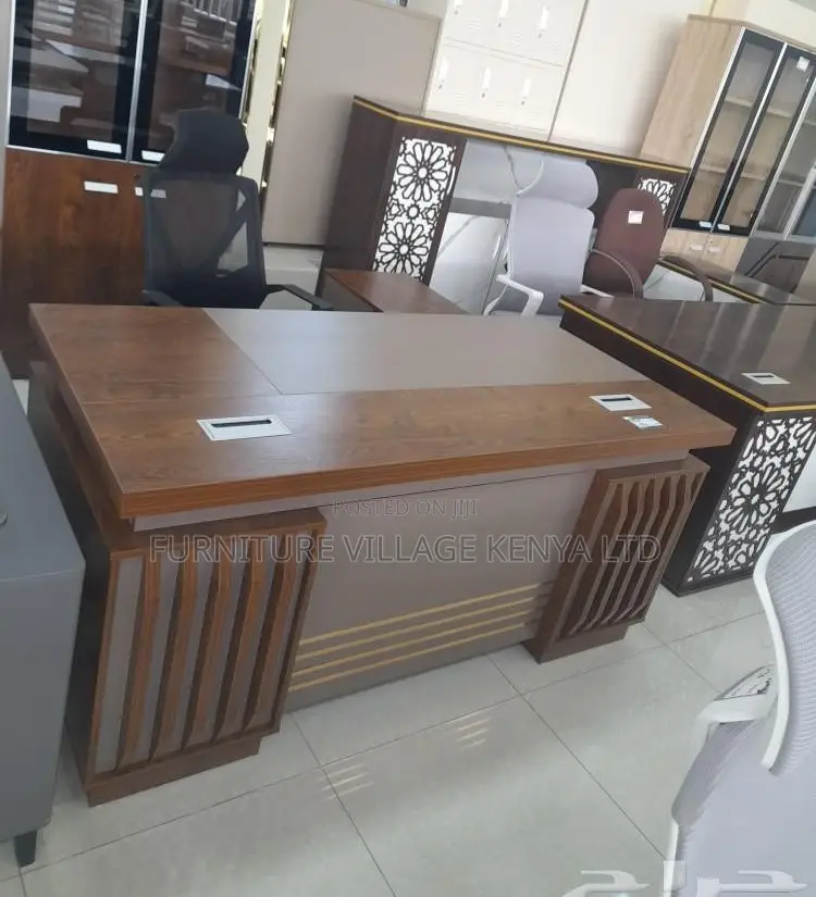 Office Tables:Office 1.4meter Golden Oak Executive Work Desk