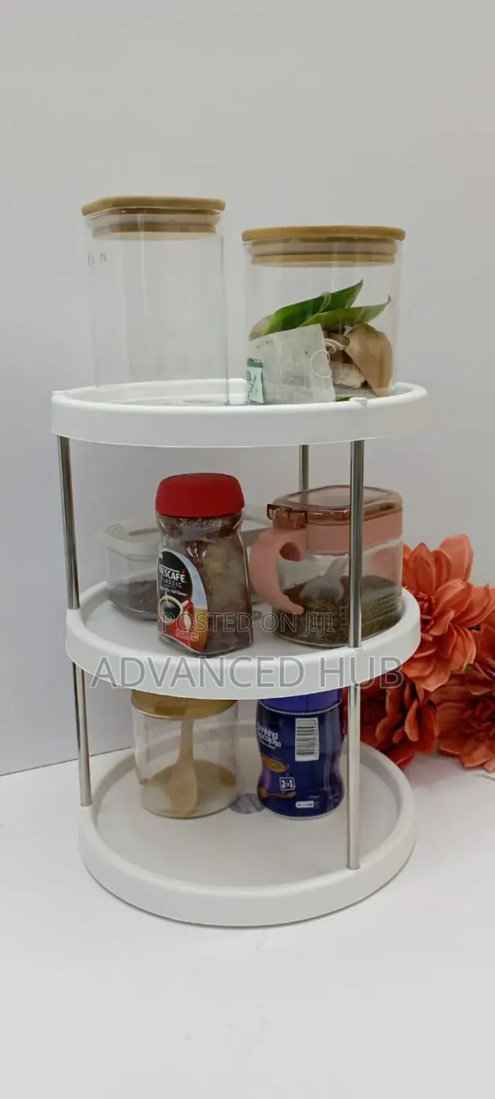 3 Tier Rotating Kitchen Rack