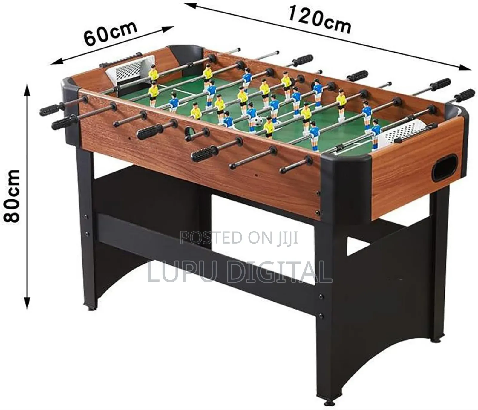 47-Inch Indoor Footballtable Wit Fixedscorer Roundedcorner