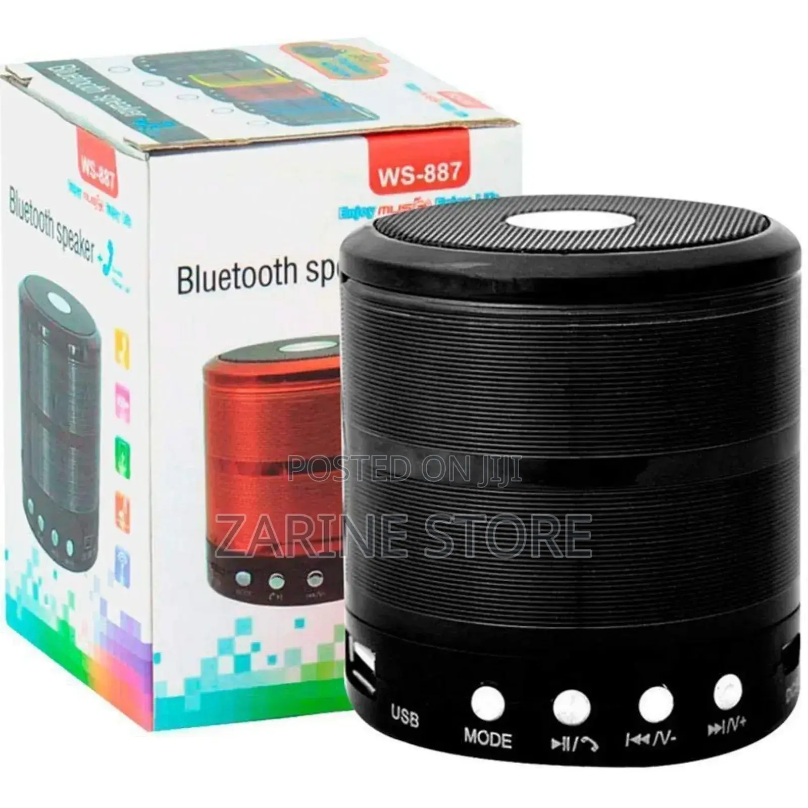 Ws-887 Mini Speaker With Bluetooth Connectivity and Usb
