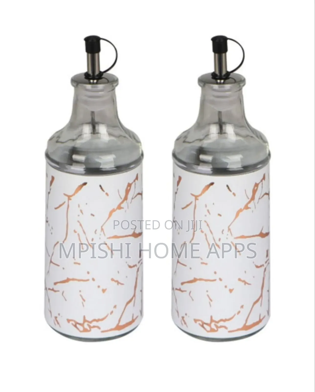 350ml Glass Oil Dispenser With Marble Design