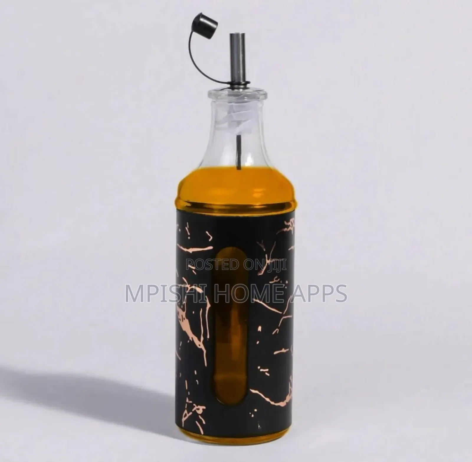 350ml Glass Oil Dispenser With Marble Design