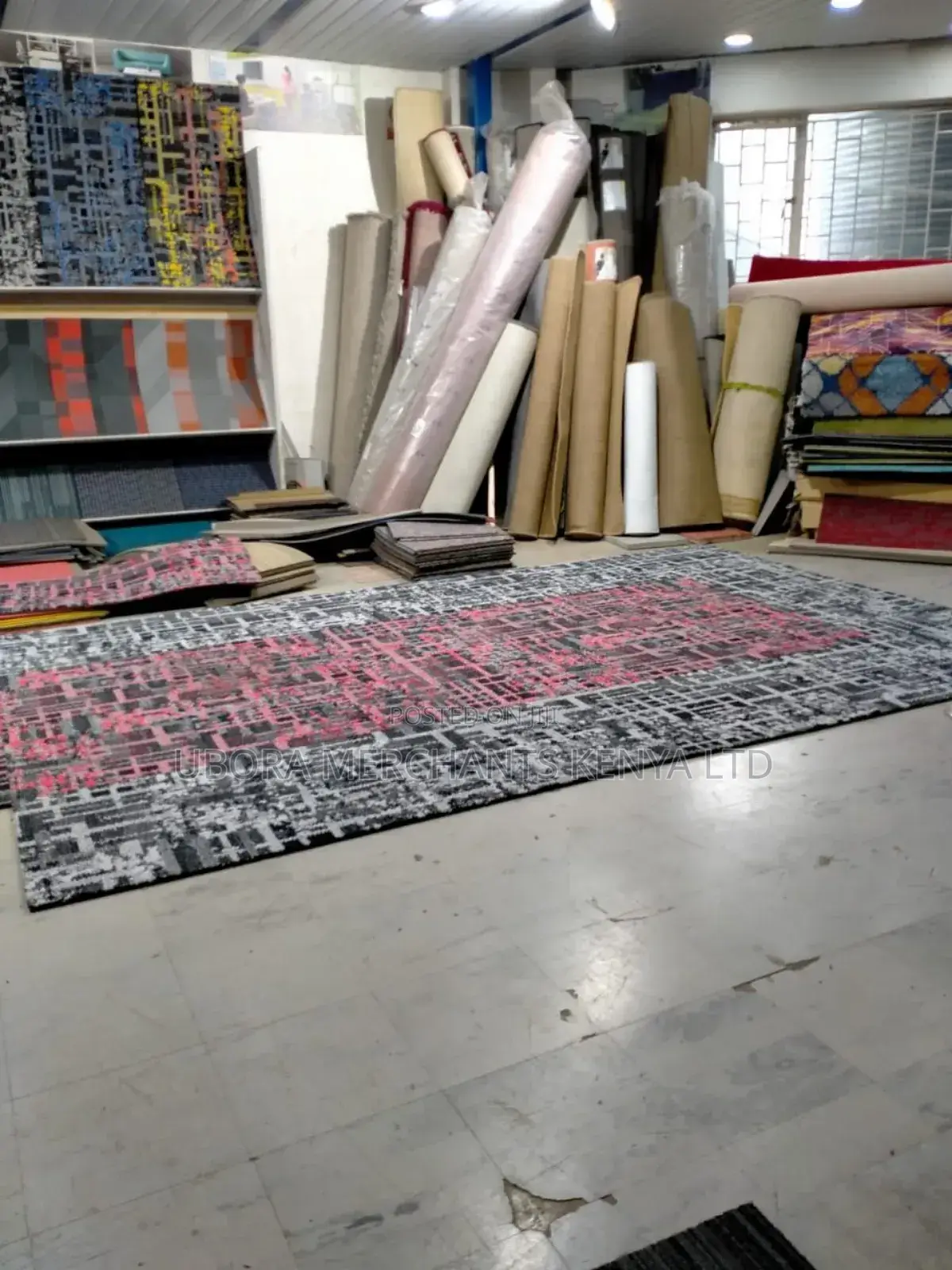 Red Matrix Carpet Tiles