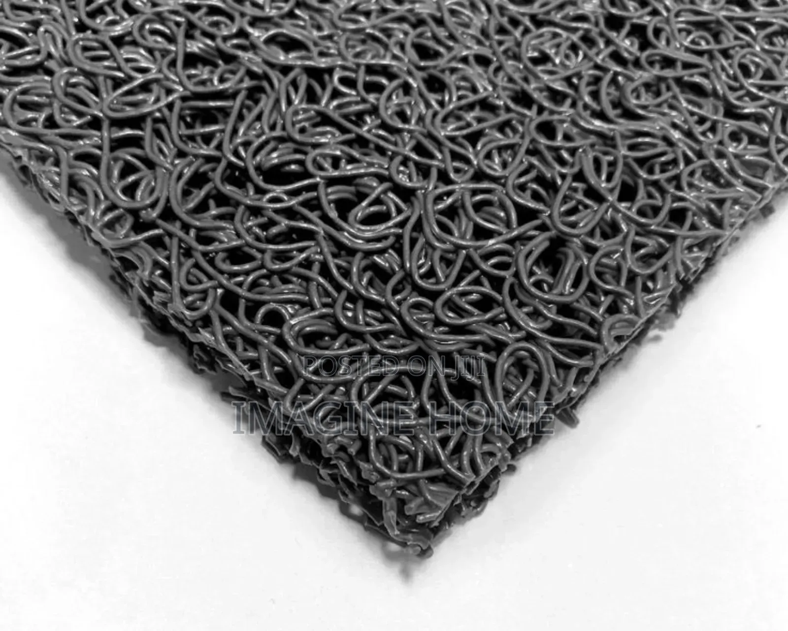 Black P.V.C Spaghetti Carpet Decor