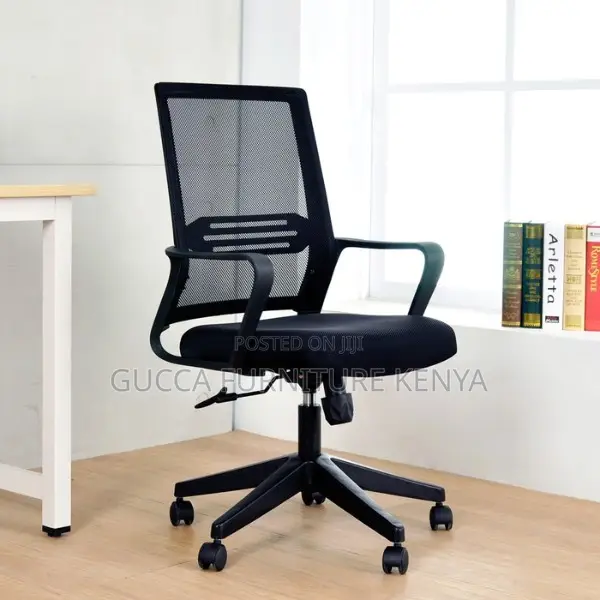 Office Desk:Breathable Mesh Waist Support Computer Chair