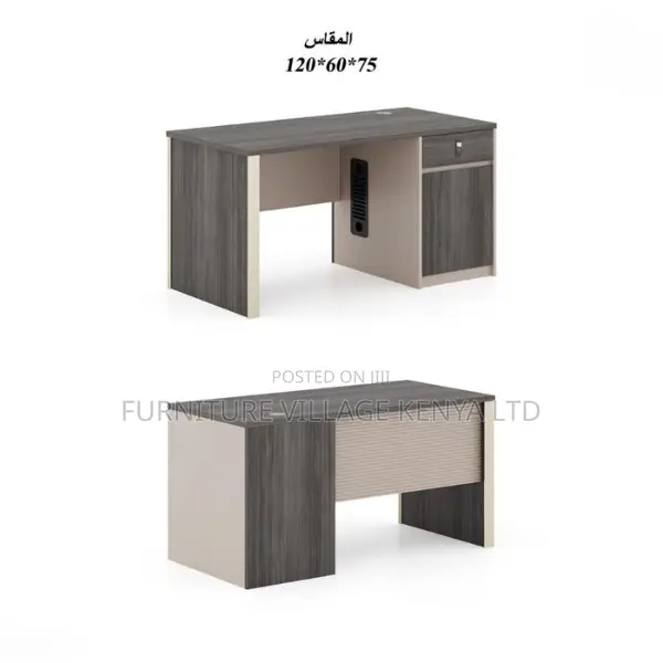 Office Desk:1-Meter Chic Office Desk With Bold Drawer