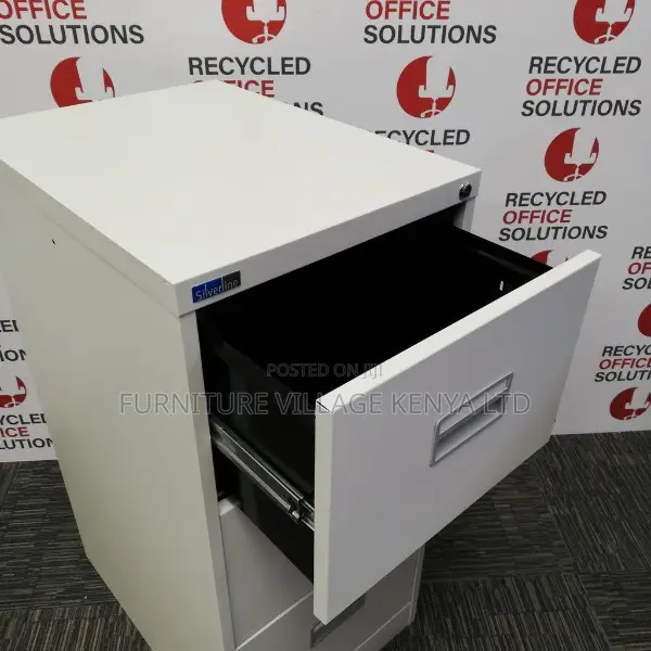 Cabinet:3-Section Steel Filing Unit in Steel for Office