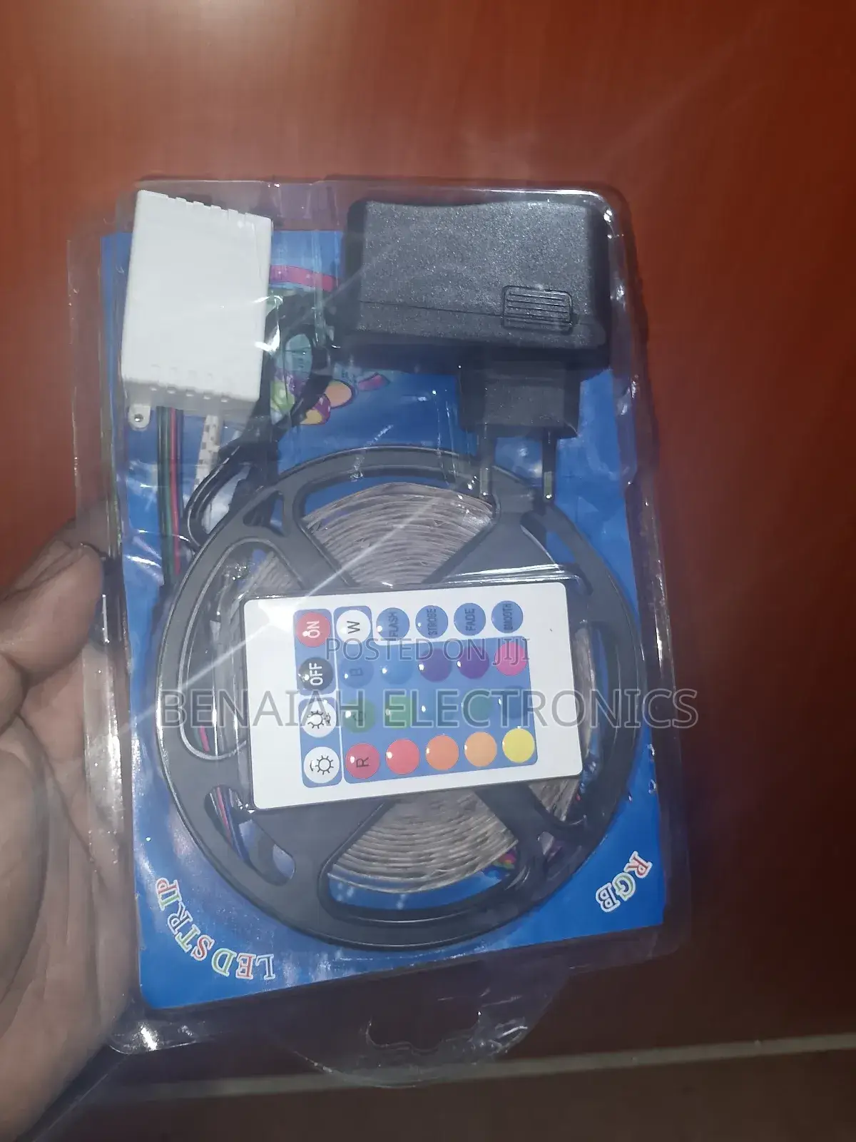 Strip Led Light With Adapter, Remote