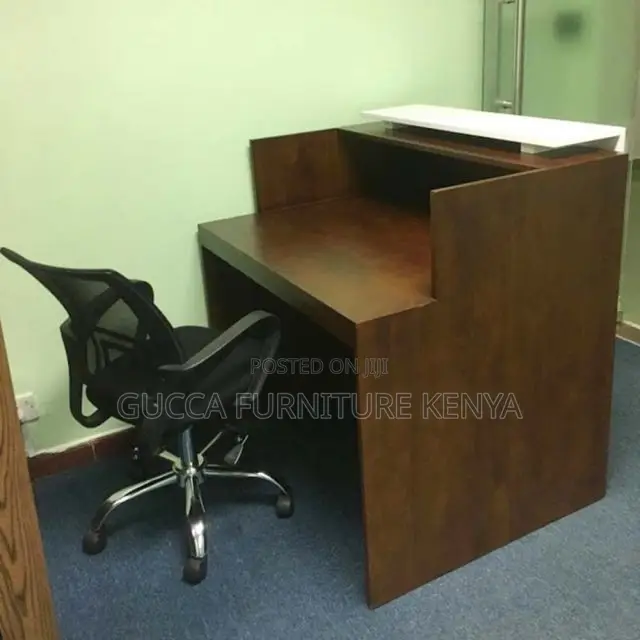 Office Furniture: Simple Strong Wood Reception Resk-1200mm