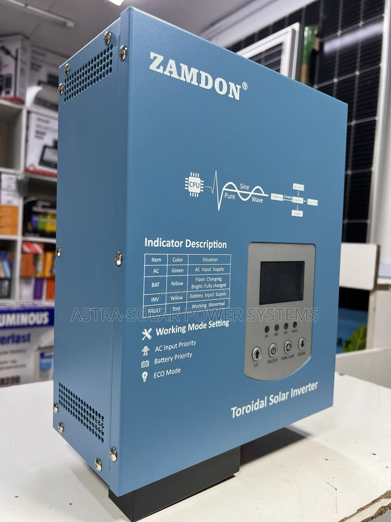 Zamdon 12v 1kva Hybrid Inverter
