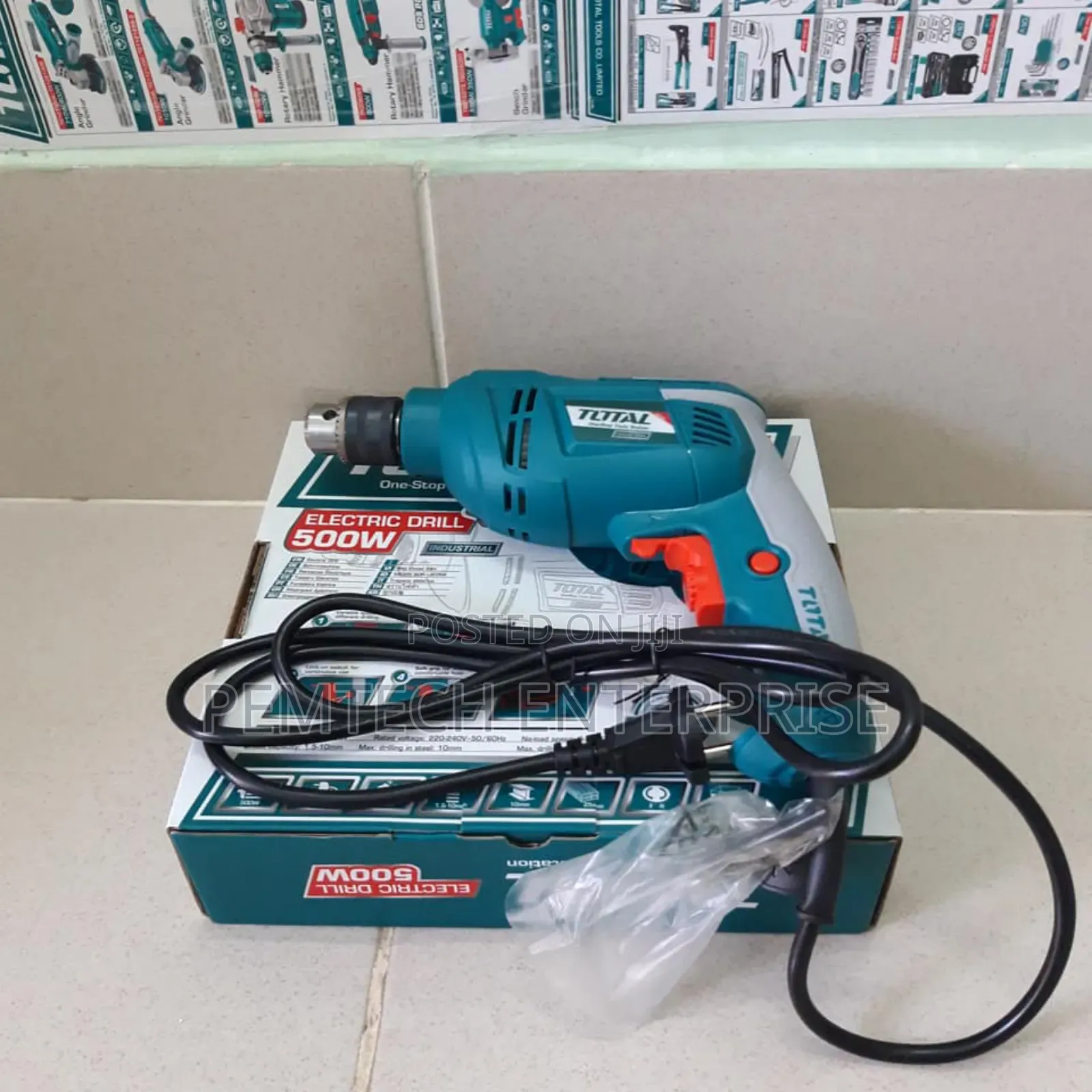 Total 500w 10mm Electric Drill Td205106e