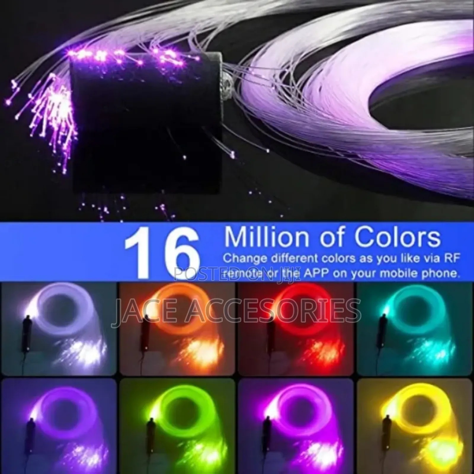 Car / Room WRGB 6w Fibre Optic Ceiling Star Lights