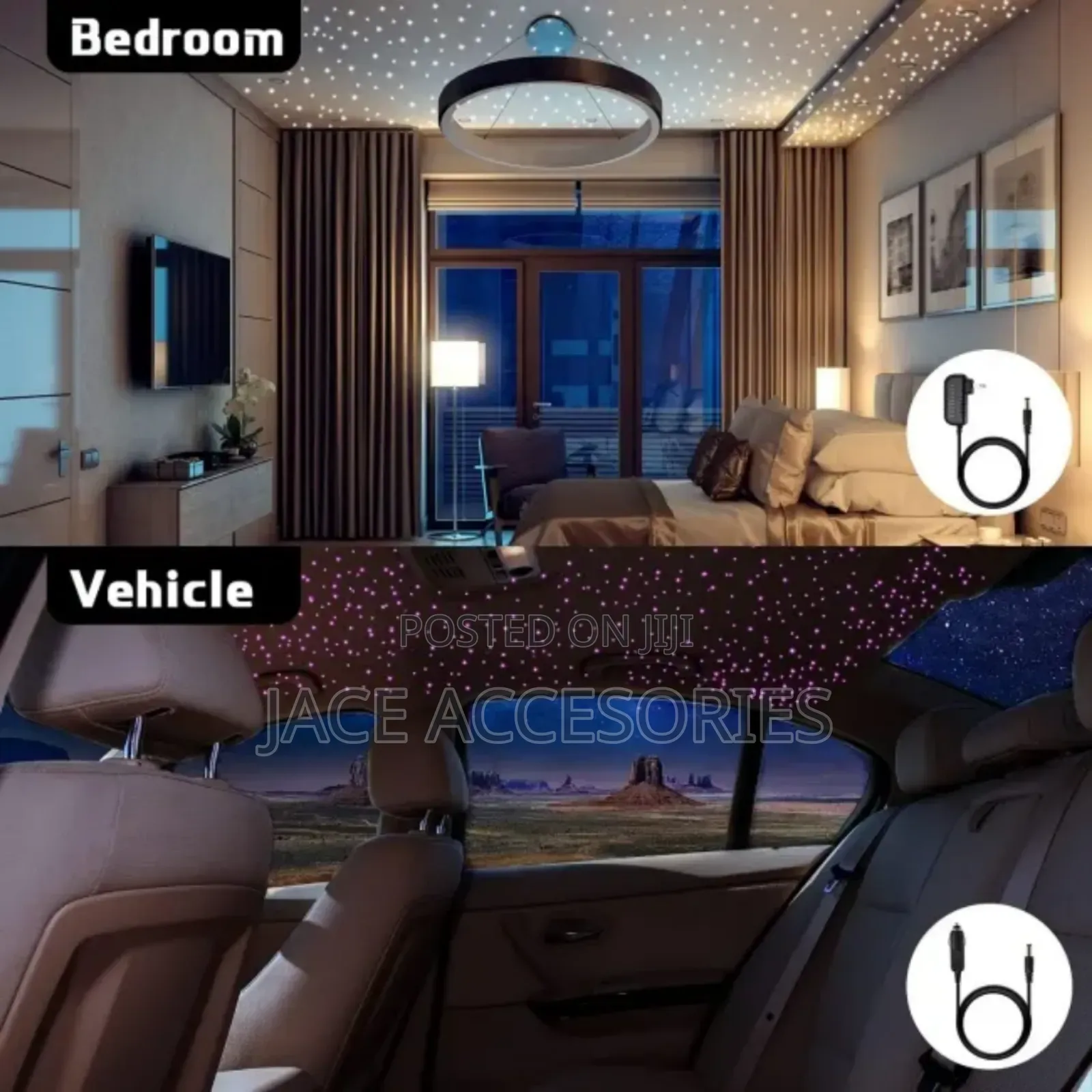 Car / Room WRGB 6w Fibre Optic Ceiling Star Lights