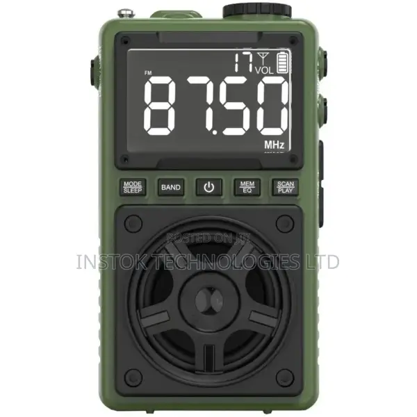 Green Lion Voyager Portable Radio With Flash Light Speaker