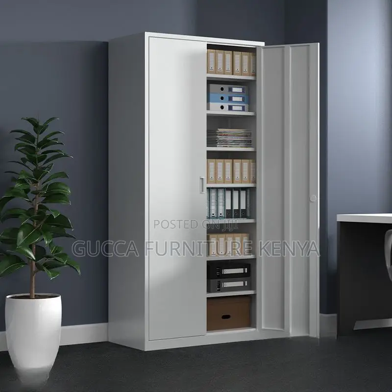 Cabinets:Steel 2-Compartment Storage Unit for Office Use