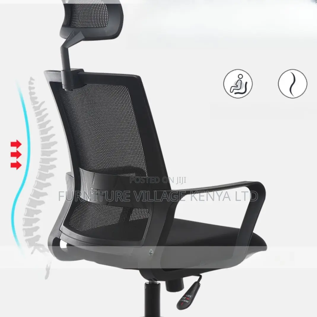 Office Chair: Modern Office Chair With Orthopedic Neck Rest