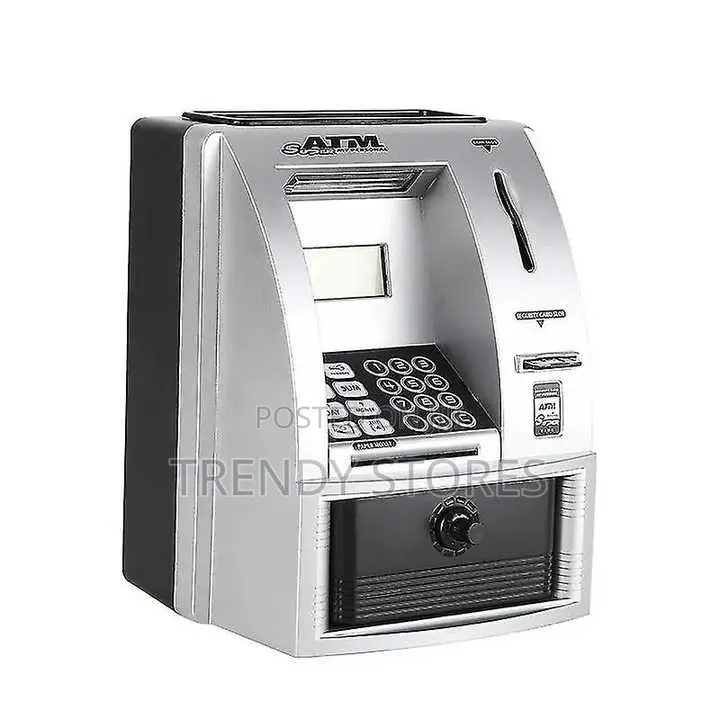 Silver Atm Piggy Bank