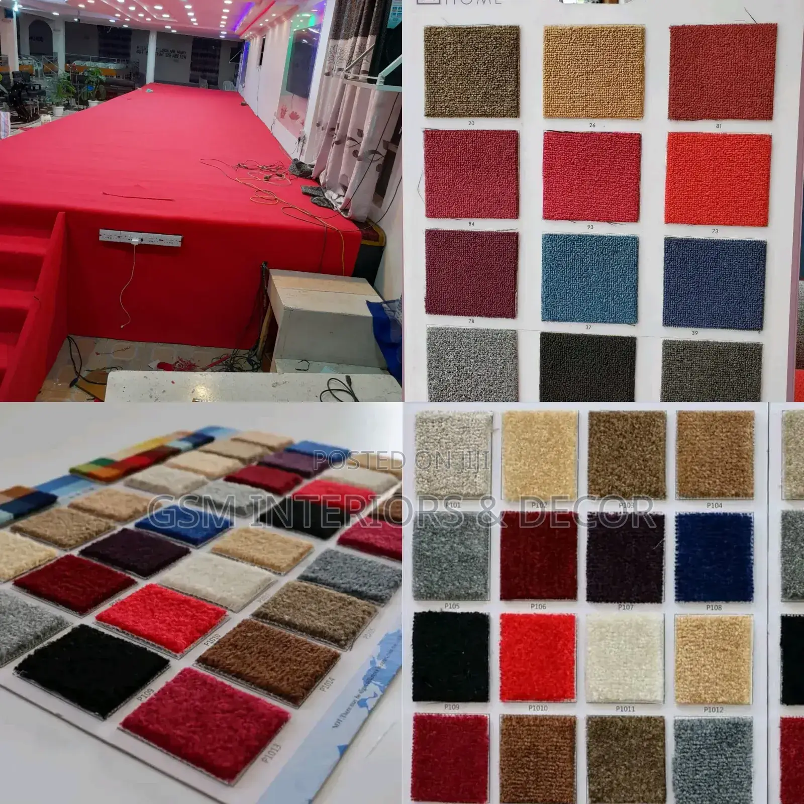 Wall to Wall Carpets Charts Board Options