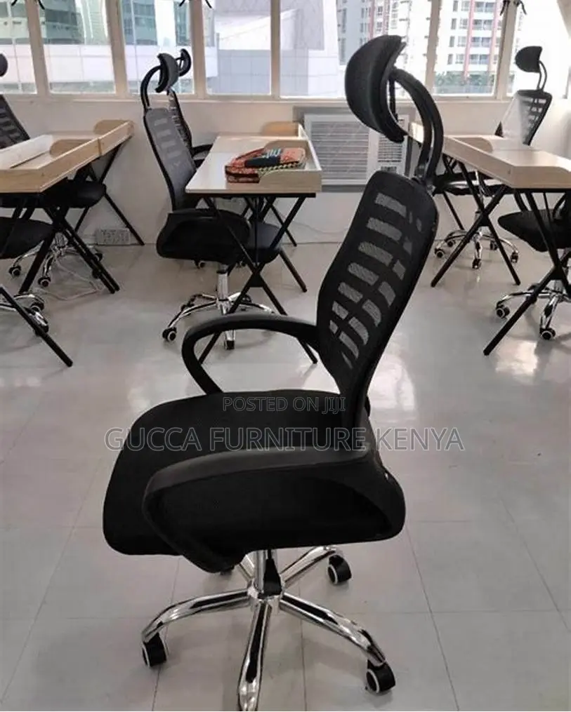 Office Chair:Simple Flexible Mesh Office Headrest Chair