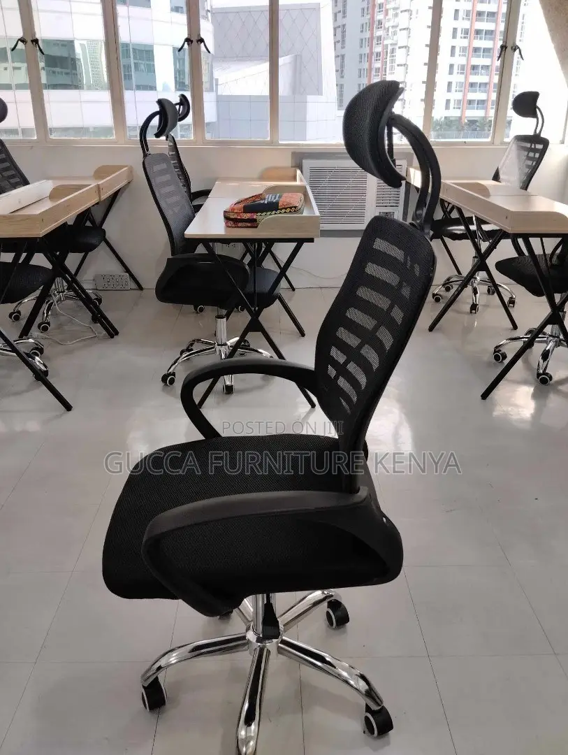 Office Chair:Simple Flexible Mesh Office Headrest Chair