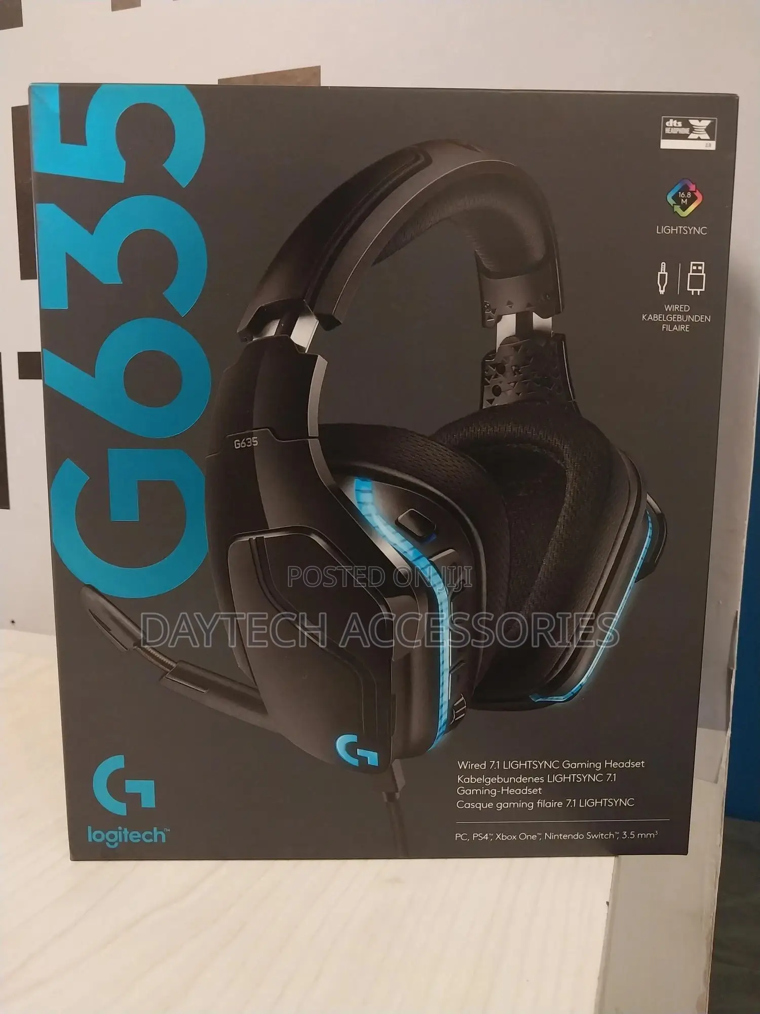 Logitech G G635 7.1 Surround Sound Lightsync Gaming Headset