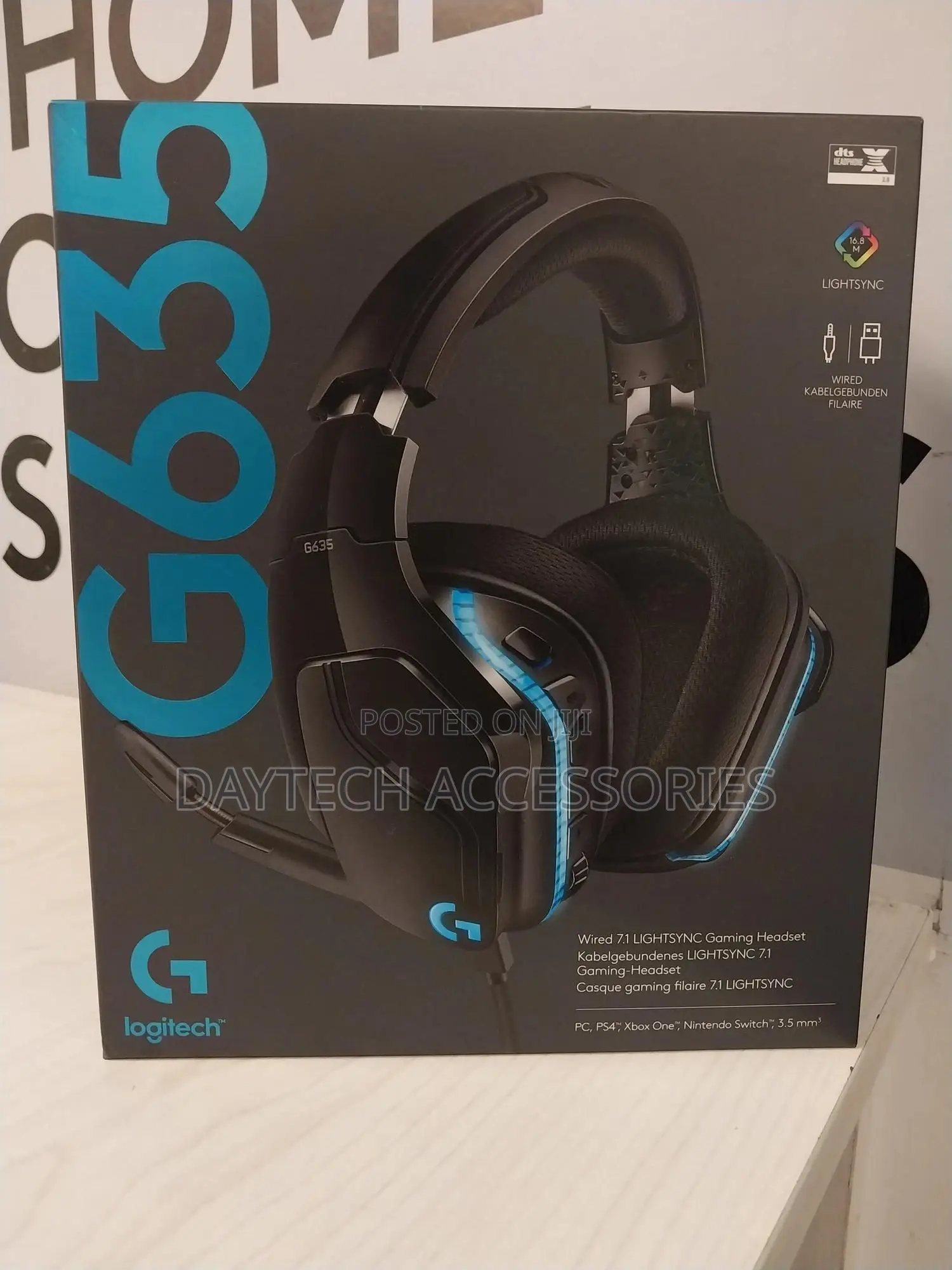 Logitech G G635 7.1 Surround Sound Lightsync Gaming Headset