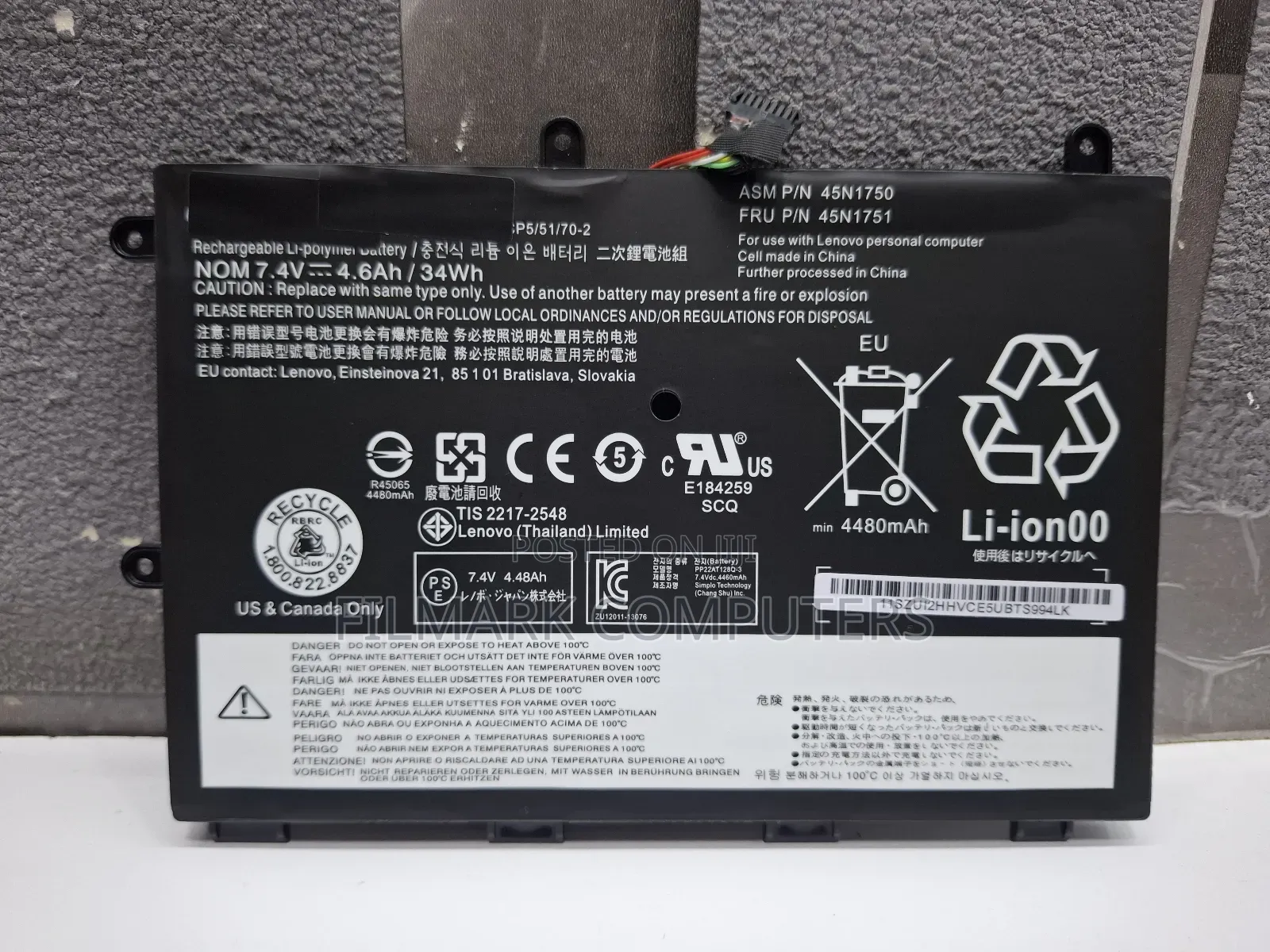 Laptop Battery Compatible With Lenovo Thinkpad Yoga 11e