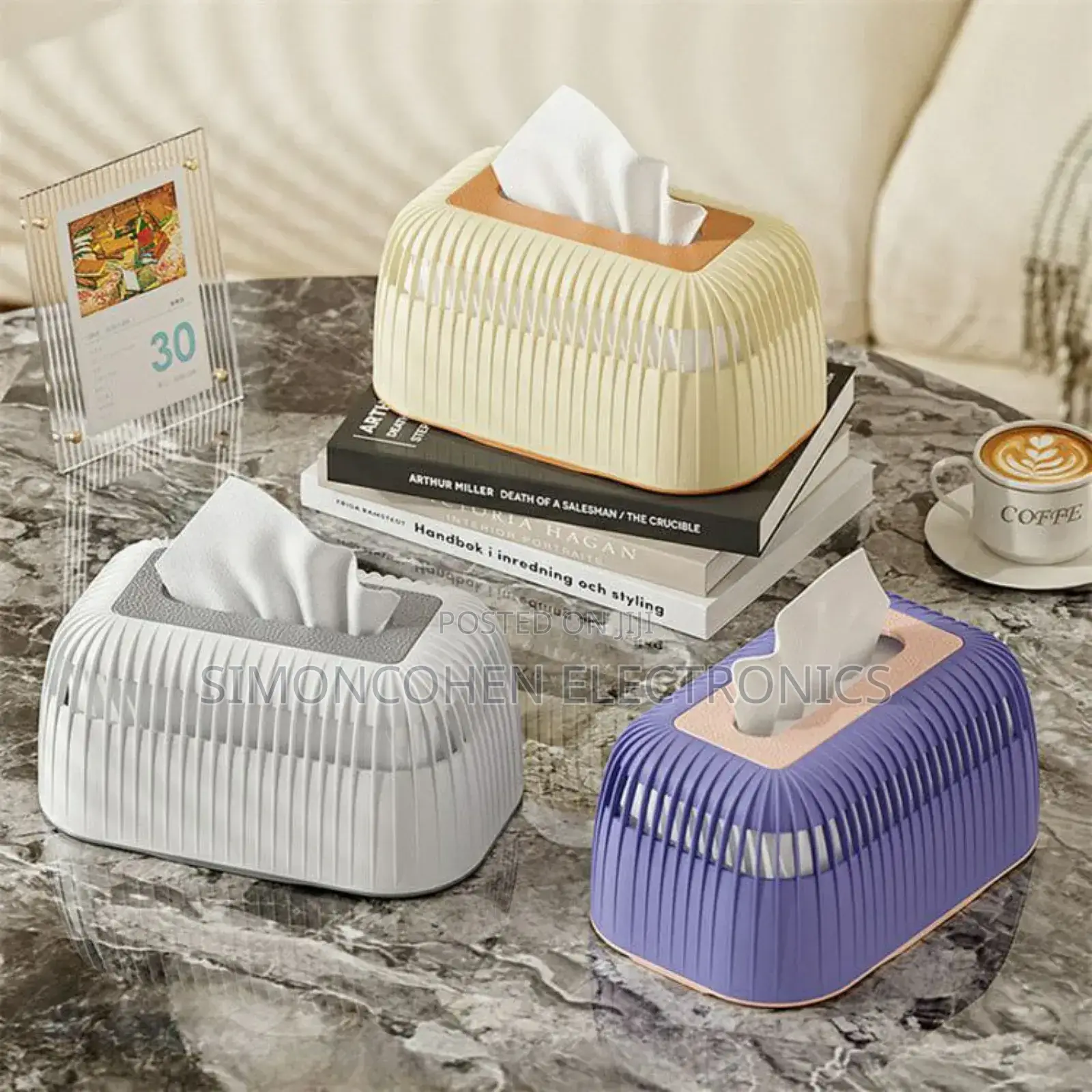 Striped Tissue Box