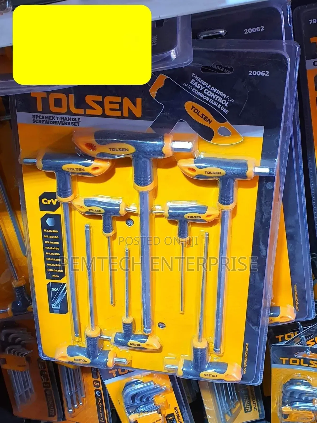 Tolsen 20061 8-Piece Hexagon Wrench Set