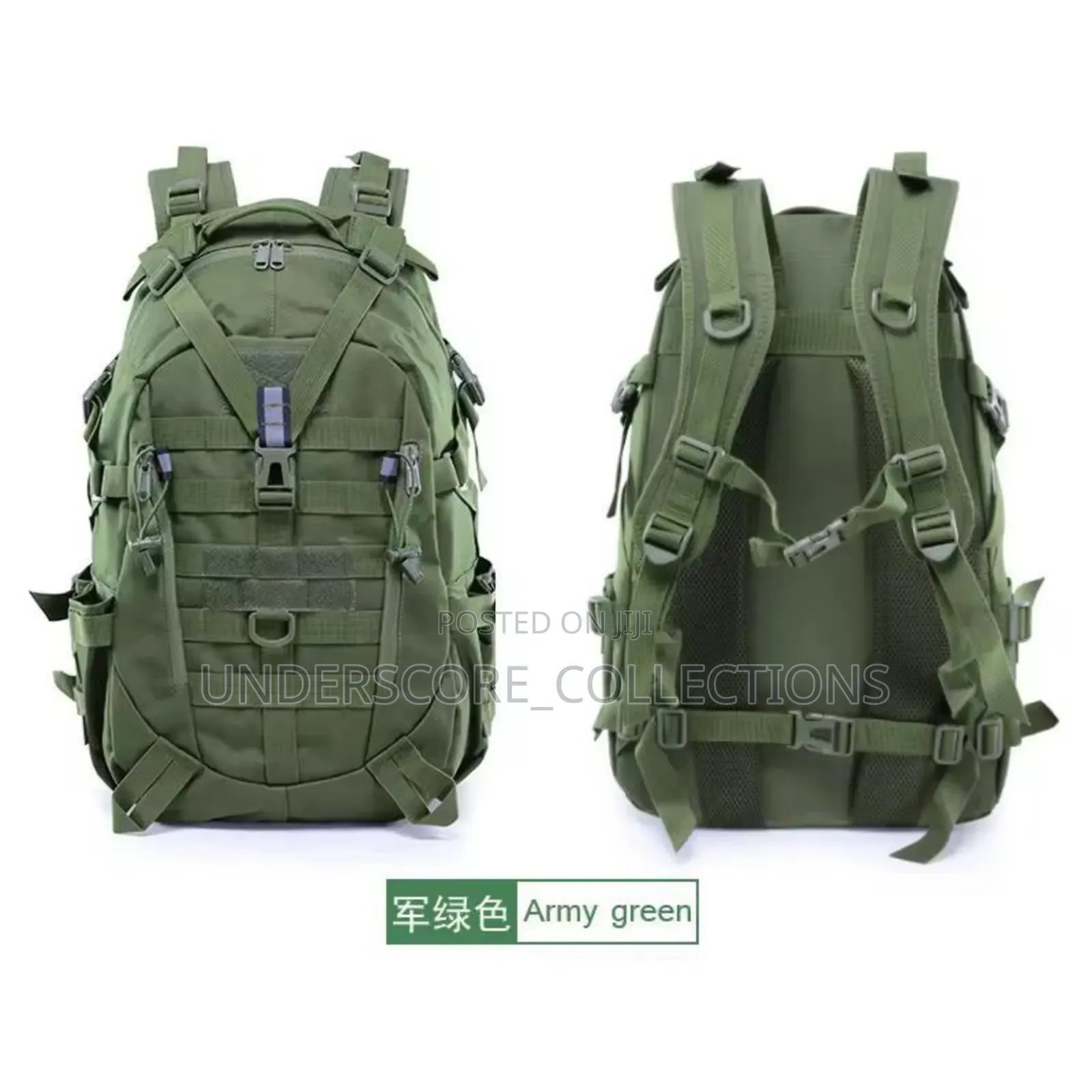 Tactical/Military Army Green Capacity Backpack Bags