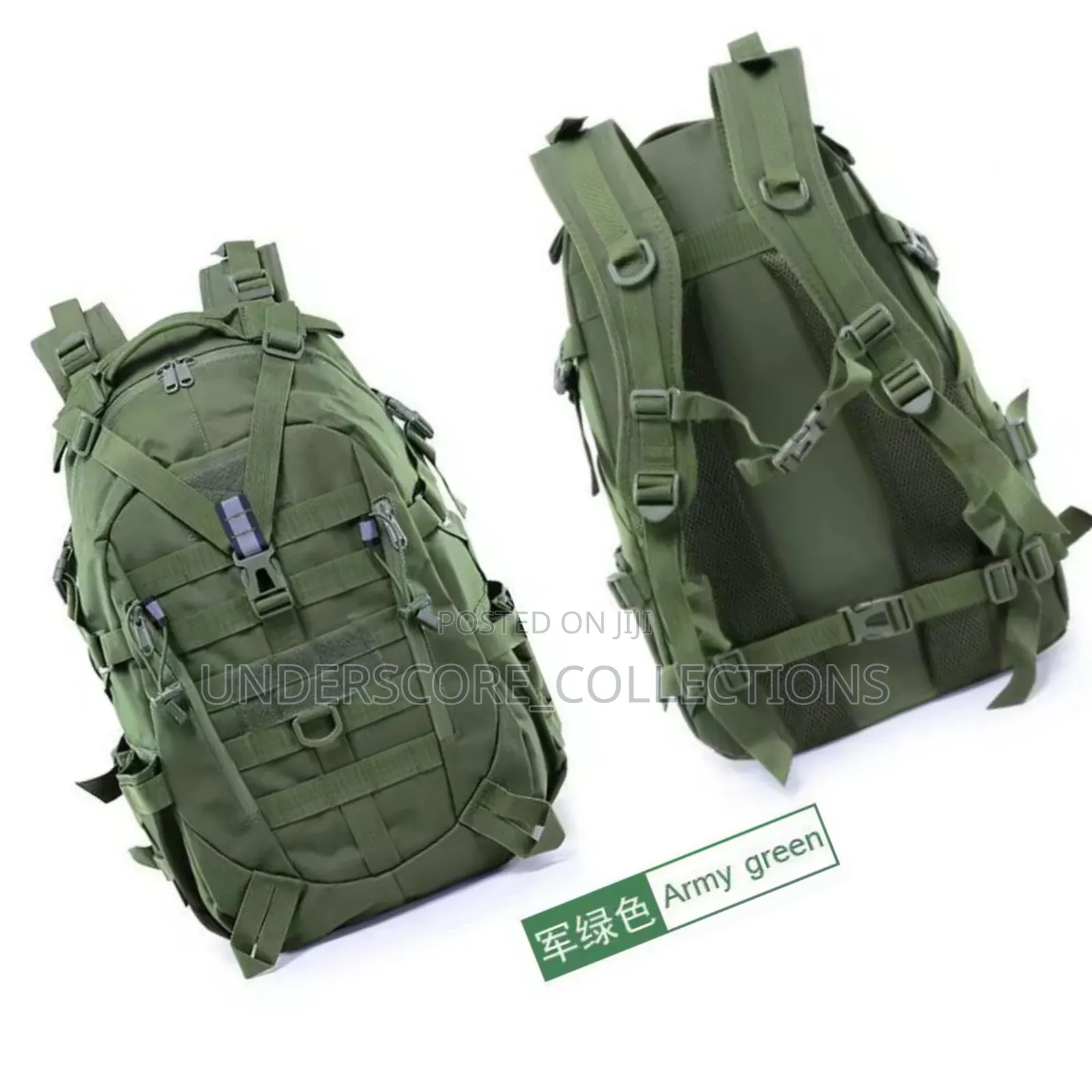 Tactical/Military Army Green Capacity Backpack Bags