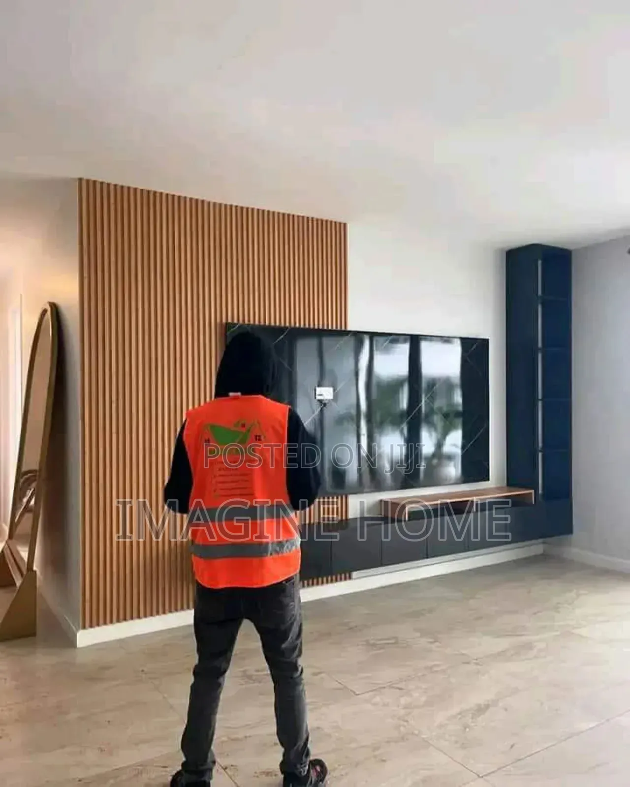 Brown P.V.C Fluted Panels