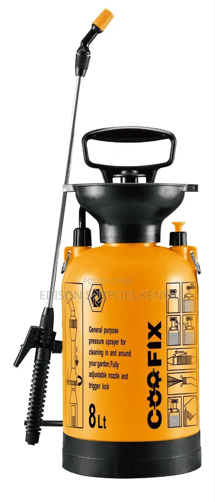 Garden Sprayer 8 Litre Pressure Sprayer Fumigation Bottle Knapsack