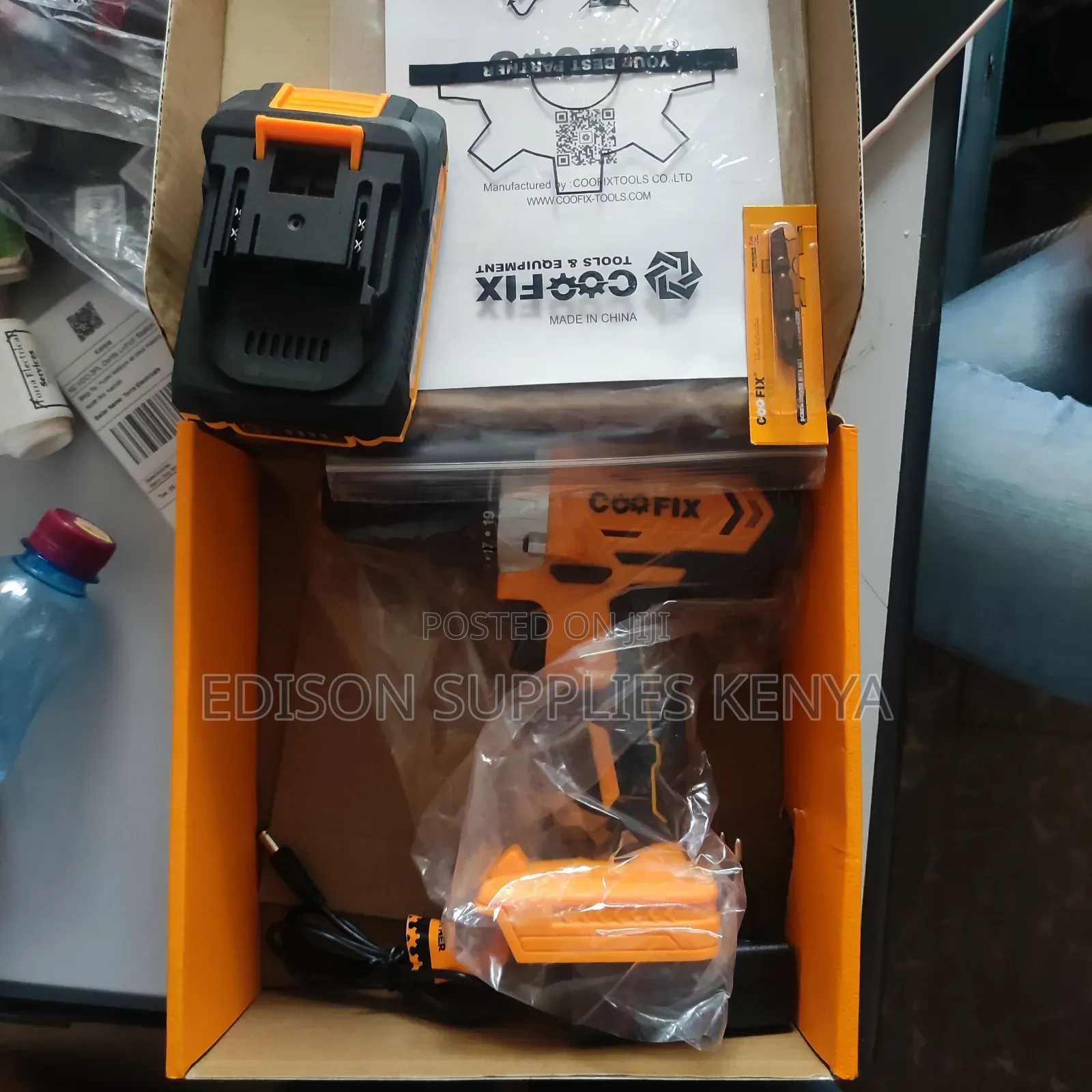 Cordless Drill 20v Coofix Rechargeable Battery Charger