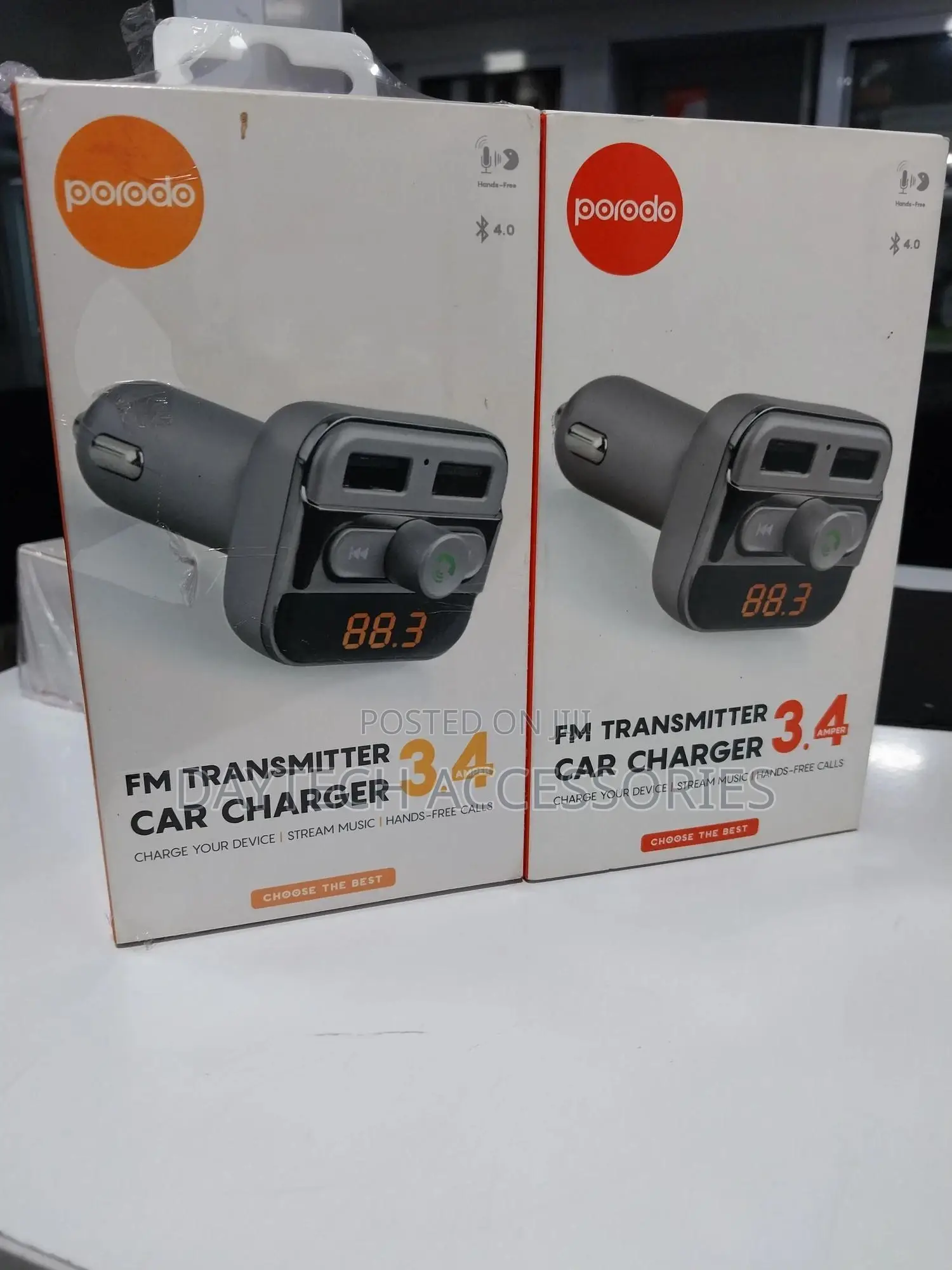 Porodo Fm Transmitter Car Charger