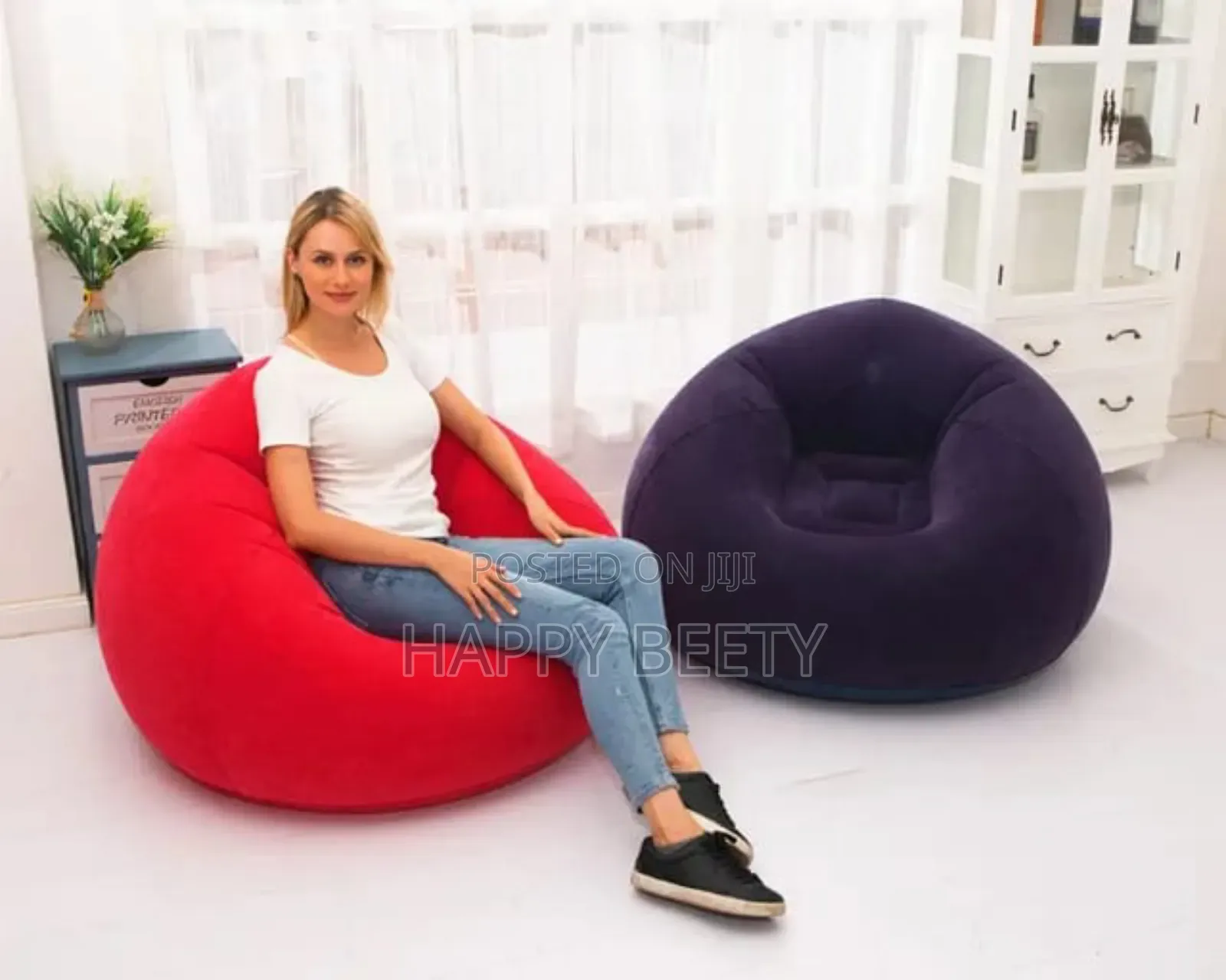 Large Lazy Inflatable Beanbag With Free Manual Pump