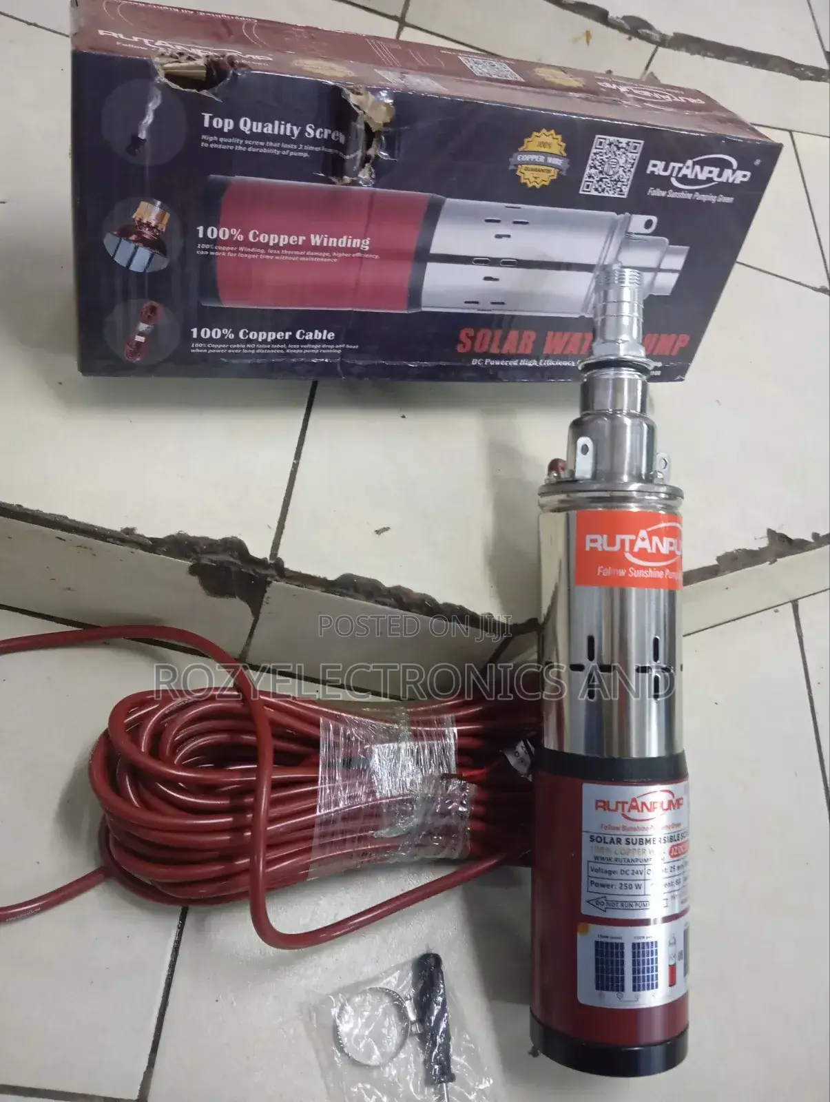 Rutan Solar Submasible Pump 50 M