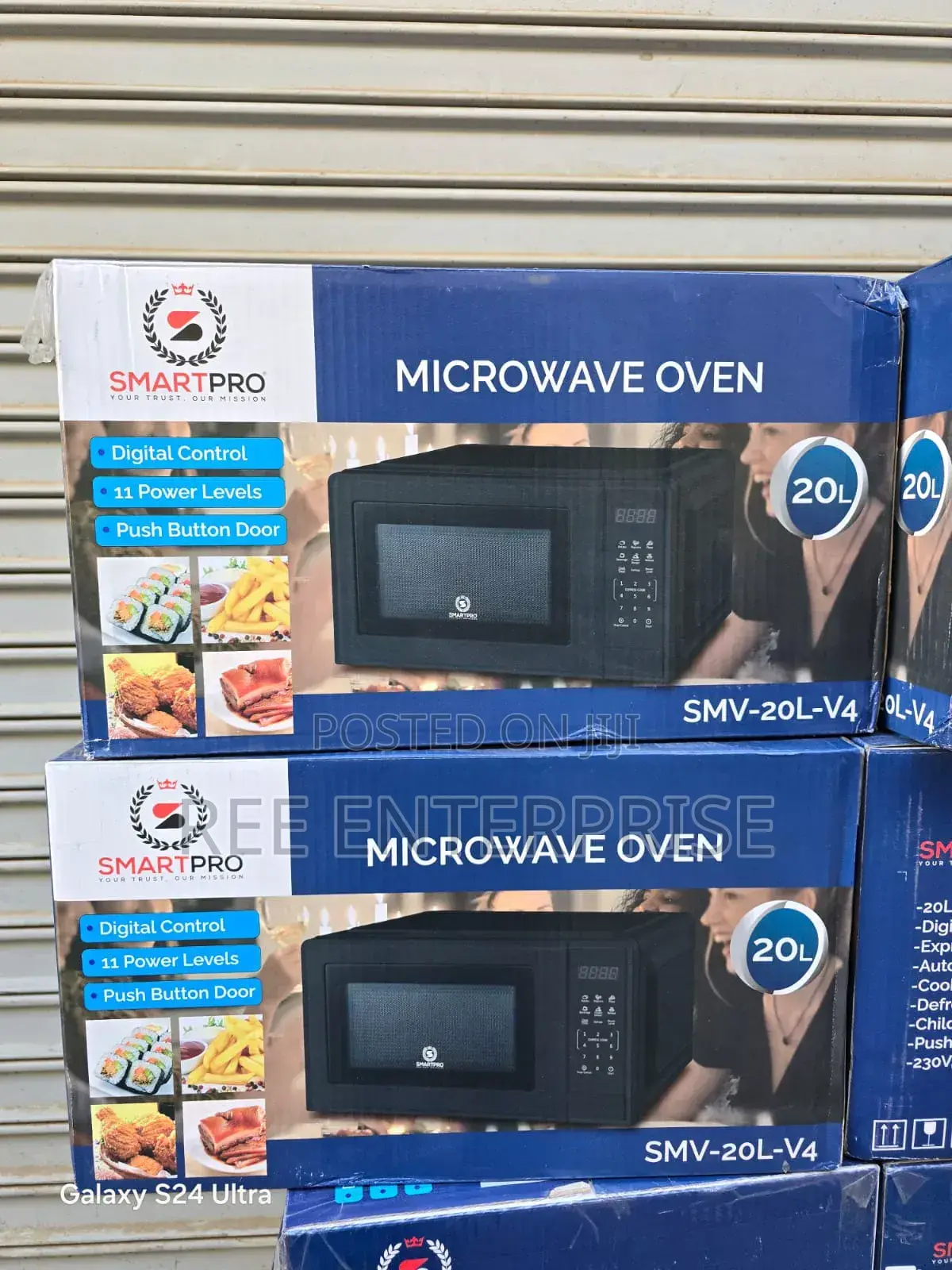 20 Litres Smart Pro Digital Black Microwave