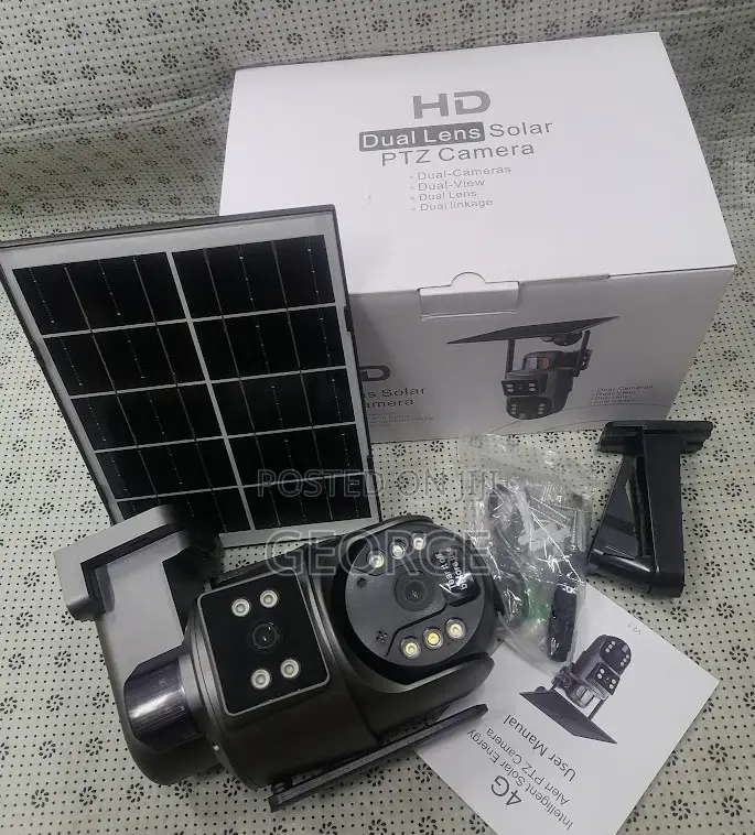 Long Service Box Sd320 4g Duallens Outdoor PTZ Solar Camera