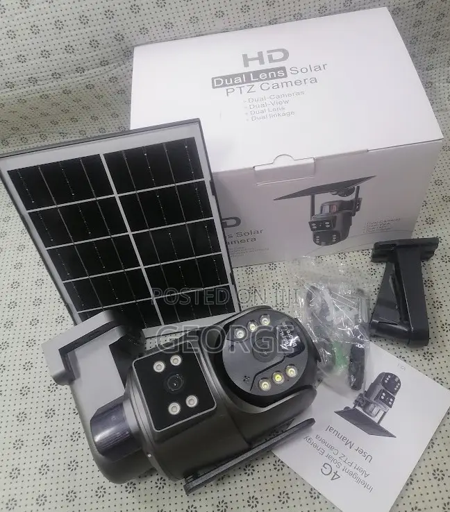 Restocked Ubox Sd320 4g Dual Lens Outdoor PTZ Solar Camera