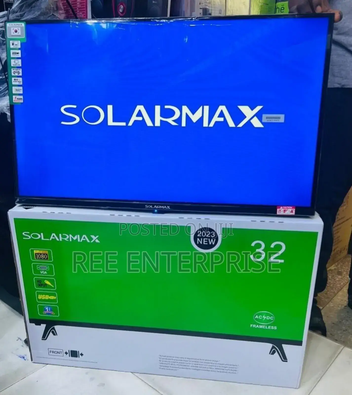 Frameless Digital Solarmax 32 Inch Tv
