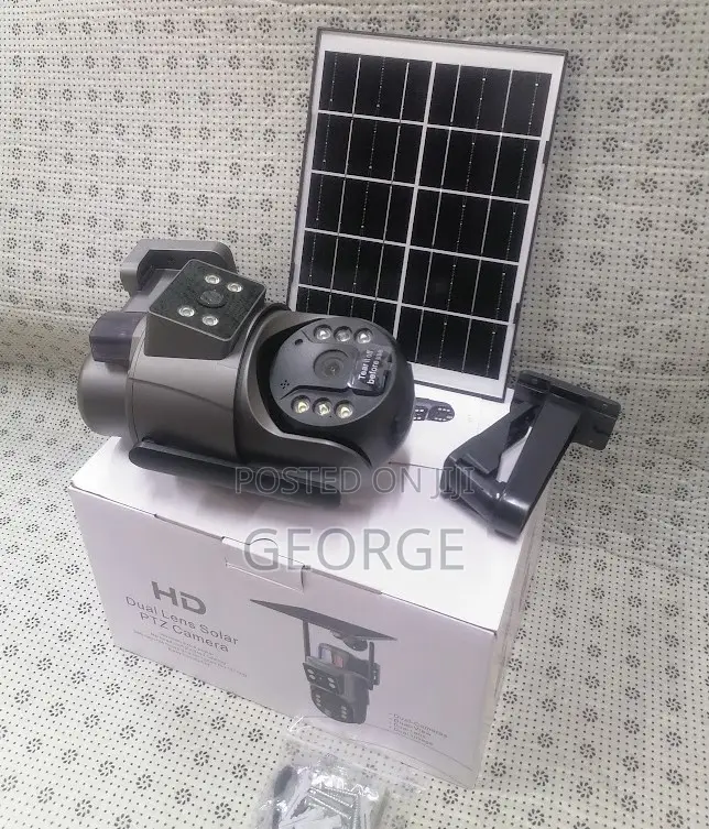 Verfied-Ubox Sd320 4g Dual Lens Outdoor PTZ Solar Camera