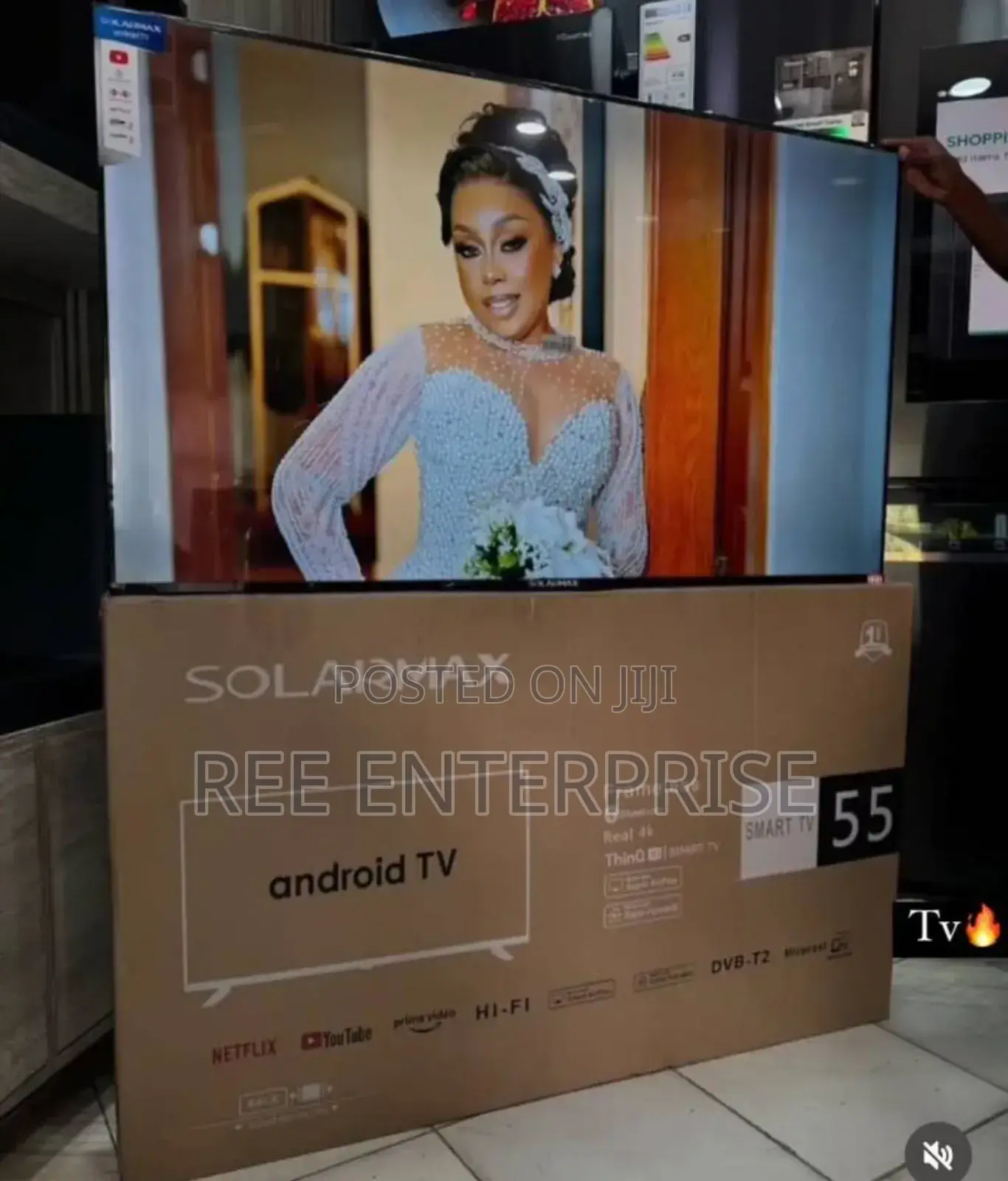 55 Inches Solamax Smart Android Tv