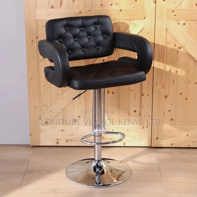 Stools: Elegant Leather Tall Stool for Office and Home Use