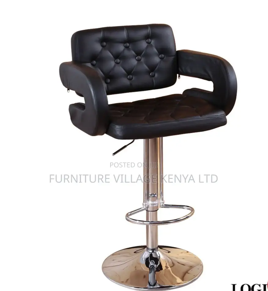 Stools: Elegant Leather Tall Stool for Office and Home Use