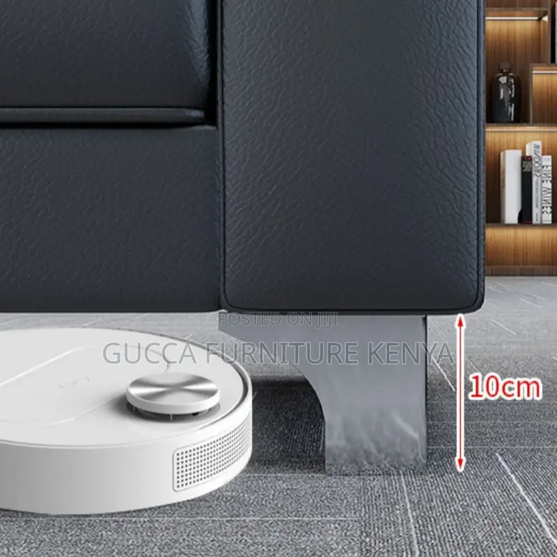 Sofas: 5-Seater Contemporary Hydrophobic Pu Leather Sofa