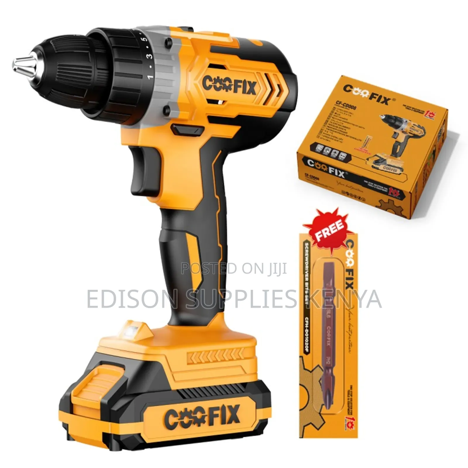 Cordless Drill 20v Coofix Rechargeable Battery Charger